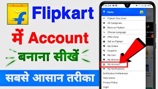 Flipkart Par Account Kaise Banaye  Flipkart Me Account Kaise Banaye How To Create Flipkart Account [upl. by Nilyak]