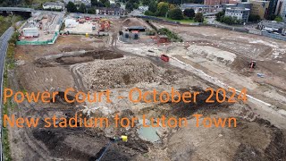 Luton Town Power Court Stadium Construction  October 2024 [upl. by Irving]