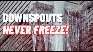 How to keep Gutter Downspouts from Freezing [upl. by Fredrika112]