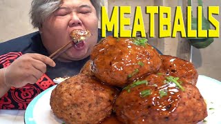 A 550pound fat man makes big meatballs looks so appetizing Fat Monkey [upl. by Jaynell]