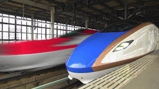 北陸新幹線 E7系 東北新幹線内 試運転映像集 Shinkansen test run [upl. by Norvol]