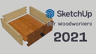 How To Make Drawers in SketchUp 2021  Woodworkers [upl. by Indihar]