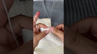 Yelek kenar tığlama tekniği örgü handmade youtubeshorts örgümodelleri keşfet [upl. by Shotton]