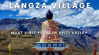 Langza Village Spiti Valley Tour  Biggest Buddha Statue In Spiti Valley travelwithankitdeval [upl. by Reifel175]