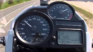 0100 kmh Acceleration Beschleunigung BMW R1200GS 2012 [upl. by Hoehne]