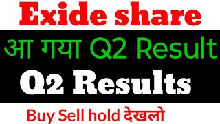 Exide Q2 results 2025  Exide share latest news  exide share latest news today  Exide [upl. by Ahsele139]