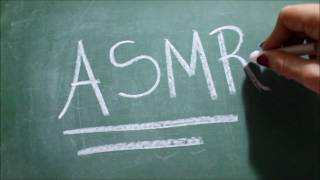 ASMR  Quadro Negro e Giz com sussurro  Blackboard and Chalk [upl. by Ellerrehc]