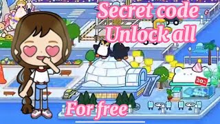 How to get free miga world without using any apps just a code  Secret code to unlock all  🤫🤫 [upl. by Einitsed217]