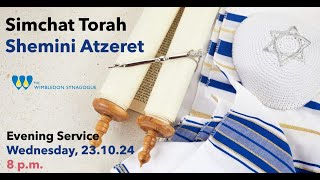 Simchat Torah  Evening Service [upl. by Cooe]