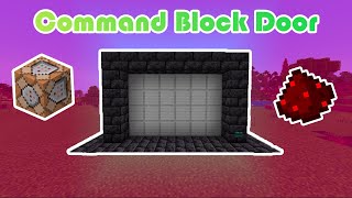 How to make a Command Block Door in Minecraft [upl. by Airekahs]