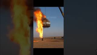 Oil and Gas Well Fire Extinguishing Techniques  shorts oilfield [upl. by Newcomb]