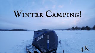 Winter Camping In The Adirondacks 20 wind chill [upl. by Paza]