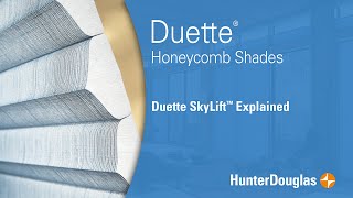 Duette® Honeycomb Shades with SkyLift™ Explained  Hunter Douglas [upl. by Halyak789]