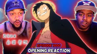 One Piece Opening Reaction Episode 1000 [upl. by Nail]