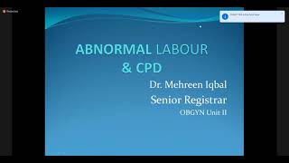 Abnormal Labor amp CPD  Obstetrics [upl. by Aneehta553]