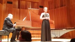 Katja Pennypacker Quel sguardo sdgnosettoC Monteverdi Music Horizons 2015 Solo Concert [upl. by Ahtram]