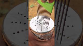 Piercing through Aluminum asmr asmrvideo satisfyingvideo [upl. by Corabelle142]