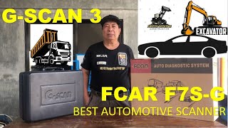 GSCAN 3 amp FCAR F7SG  BEST AUTOMOTIVE SCANNER FOR TRUCK  CONSTRUCTION HEAVY EQUIPMENT  amp CARS [upl. by Bart]