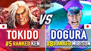 SF6 🔥 Tokido 5 Ranked Ken vs Dogura 8 Ranked MBison amp CWong Luke 🔥 SF6 High Level Gameplay [upl. by Ruperto]