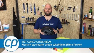 Met Corso  Klassisk og elegant urban cykelhjelm [upl. by Otreblasiul]