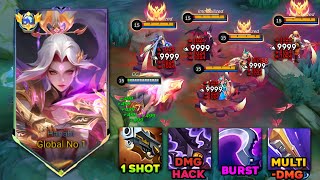 HANABI BEST DAMAGE BUILD TO EPIC COMEBACK‼️ BEST COUNTER BUILD AGAINST HIGH REGEN ENEMIES‼️ PLS TRY [upl. by Michelsen]