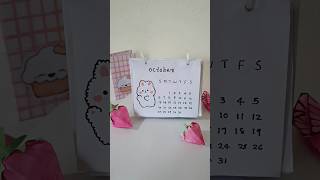 Diy desk calendar  How to make mini calendar shorts [upl. by Notsae501]