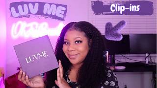 Testing out LuvMe Hair Clip Ins  Honest Review [upl. by Noyerb]