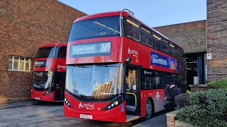 BUSES AT STREATHAM HILL TELFORD AVENUEBRIXTON BUS GARAGE BN [upl. by Nile361]