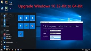 How to Upgrade Windows 10 32Bit to 64Bit Free [upl. by Omik]