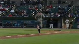 IronPigs Cozens goes yard [upl. by Lyrrad609]