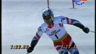 Fredrik Nyberg wins giantslalom Breckenridge 1996 [upl. by Adamek]