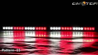 32 LED Emergency Flashing Traffic Advisor Light Bar  2x168quot Interior Safety Strobe Warning Light [upl. by Ulphia]