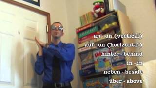 TwoWay Prepositions Song 1 Wechselpräpositionenlied 1  Deutsch lernen [upl. by Vadim435]