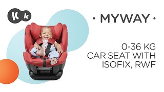 Kinderkraft MYWAY 036 kg car seat  ISOFIX  RWF 018 kg [upl. by Regdirb]