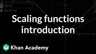 Scaling functions introduction  Transformations of functions  Algebra 2  Khan Academy [upl. by Loree]