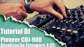 Pioneer DJ  CDJ 900  Firmware 405 update Tutorial PTBR [upl. by Tung]