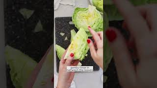 How To Wash And Cut Lettuce For Wedge Salad [upl. by Frolick]