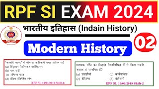 🔥 RPF SI PREVIOUS YEAR QUESTIONS PAPER 2024 🔥 MODERN HISTORY ALL PYQ QUESTION RPF SI  RPF EXAM 2024 [upl. by Guerin684]