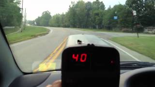 Kustom HR12 radar gun shown in use clocking cars in moving mode [upl. by Aralc]