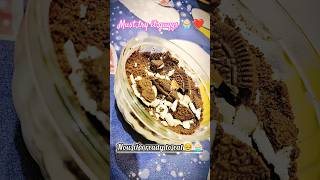 BEST EVER Oreo cream cheese cake🧁❤️NO BAKE😯🤷 food cake trendingshorts oreocake viralvideo [upl. by Emmuela637]