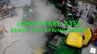 Getting the John Deere X350 Ready For SPRING WORK [upl. by Burget]