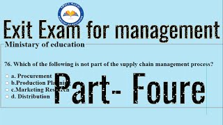 Management exit Exam  part Foure [upl. by Yanat]