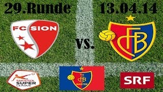 FC Sion vs FC Basel 01 Raiffeisen Super League 29 Runde 130414 [upl. by Aniroc]