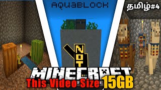 Minecraft31 AquaBlock 4 Gameplay  TAMIL [upl. by Eenimod]