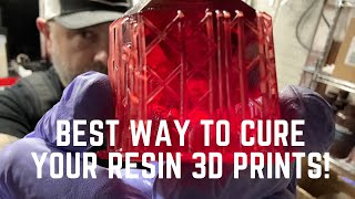 Curing 3d Resin Prints  BEST Way to Cure Your Resin 3D Prints [upl. by Sueahccaz]