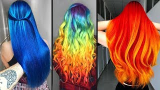 Top 10 Amazing Hair Color Transformation For Long HairRainbow Hairstyle Tutorials Compilations [upl. by Tirrell2]