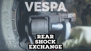 vespa REAR SHOCK exchanging  BITUBO  FMPSolid PASSion [upl. by Togram]