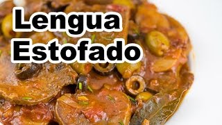 Lengua Estofado  How to Cook Ox Tongue  Panlasang Pinoy [upl. by Alpheus895]