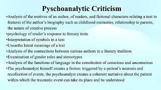 44 Psychoanalytic Criticism [upl. by Ycrep]