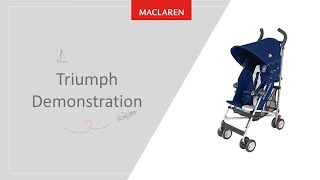 The Maclaren Triumph Stroller Demonstration [upl. by Zobias]